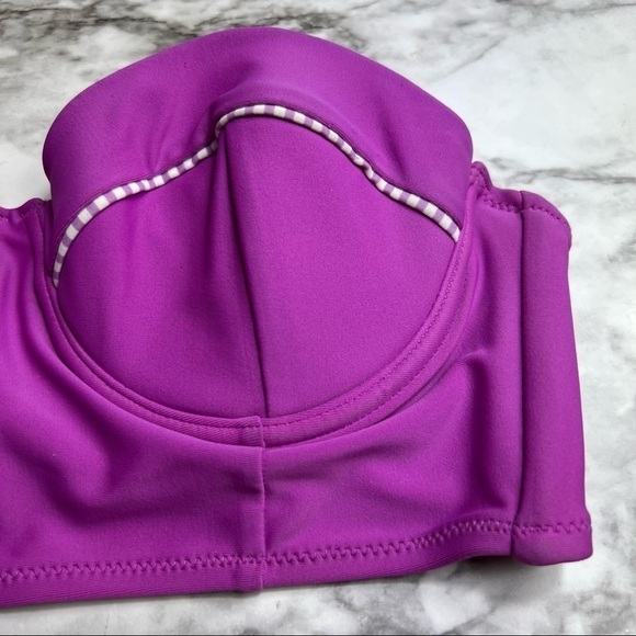 MiniPink Strapless Underwire Bikini Top NEW - Picture 3 of 8